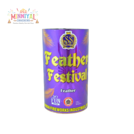 7" Feather Festival Tin